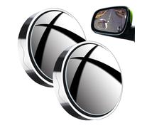 2Pcs Car Blind Spot Mirrors for Seat Leon Arona ATECA Ibiza FR 2005-2020 2021 2022 2023 2024, 360°Rotatable Convex Rear View Mirror Waterproof HD Glass Blind Spot Mirrors