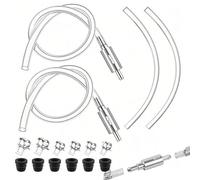2pcs Car Brake Bleeding Kit, Reusable Motorcycle Tool Kit, Universal Brake Bleeder Clutch Bleeding Hose One Way Valve TubeBleeding Tool Kit for Car Motorbike Motorcycle