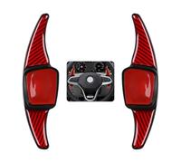 2pcs Car Carbon Fibre Steering Wheel Shift Paddle Extension Shift Paddle Sticker Cover Trim Compatible with VW Golf 8 Arteon Teramont Nivus Virtus Mk7 Mk8 Decor Replacement Set Extensions Accessories