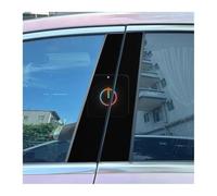 2pcs Car Center Pillar Sticker Black Style Creative Bad Guys Auto B-pillar Waterproof Protective Film(D)