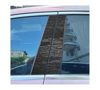 2pcs Car Center Pillar Sticker Black Style Creative Bad Guys Auto B-pillar Waterproof Protective Film(G)