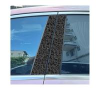 2pcs Car Center Pillar Sticker Black Style Creative Bad Guys Auto B-pillar Waterproof Protective Film(H)