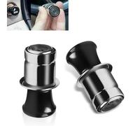 2PCS Car Cigarette Lighter, Fast Heating Pop-up Stainless Steel Structure Lighter, 12V Vehicle Insulated Igniter Plug Replacement, Universal for Most Vehicles (Black)