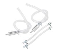 2pcs Car Clutch Brake Bleeder Hose Hydraulic Clutch One Way Valve Tube Bleeding Tool Replacement Adapter Kit Auto Accessories