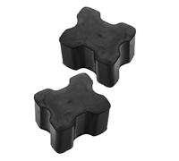 2pcs Car Coil Spring Spacers Rubber Shock Absorber Pad for Rv Support | Four-corner Wheel Formation, Standard Bolt Locations, Black Finish, Vibration Isolation, Equal Load Distribution
