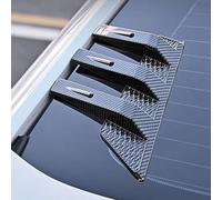 2PCS Car Conversion Rear Window Side Spoiler Splitter Trim Triangle Louver, Compatible with Renault Duster Zen K-ZE,2-Carbon Fiber Look