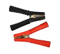 2pcs Car Crocodile Clips Battery Clamp Electronic Wire Clamp 200A Red + Black 1 Set Crocodile Clips