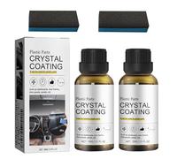 2Pcs Car Crystal Coating Plastic Restoration,Coating Agent for Automotive Plastics,Plastic Parts Crystal Coating,Long Duration Plastic Parts Refurbish Agent,for Car Interior and Exterior Trims