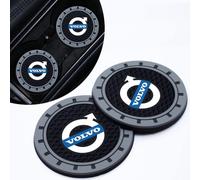 2PCS Car Cup Coaster, For Volvo C30 C70 V40 V60 V90/Volvo V40/Volvo V70 Anti Slip Shockproof Car Cup Coaster Interior Accessories Drink Coaster