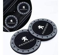 2PCS Car Cup Holder Coasters for Peugeot 107 207 407 408 206 306 307 308 406 806 3008 4008, Non-Slip Cup Holder Coasters for Car Accessories Interior, 7 Cm