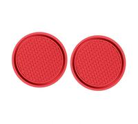 2PCS Car Cup Holder Coasters for Subaru Legacy 2013-2026, Rubber Drink Holder Inserts Non-Spill Dustproof Coaster Mats Interior Accessories,E/Red