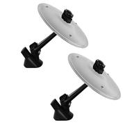 2PCS Car Cymbal Air Vent,Mini Metal Drum Crash Cymbals For Car Vent,Silver