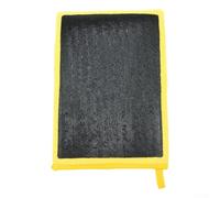 2Pcs Car Detailing Clay Mitt for Removing Overspray Iron Fallout Oxidation - Reusable Volcanic Mud Glove for Paint Decontamination - Fit(Yellow gloves)