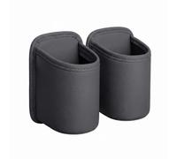 2PCS Car Door Cup Holder, Black Leather Drink Holder, Car Back Seat Storage for Holding Phones, Snacks & Drinks Multi-functional Vehicle Bottle Organizer, for Most Car Models