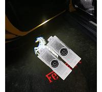 2Pcs Car Door Light Easy Installation Car Door LED Logo Projector Welcome Light Puddle lamp Compatible with 458 488 599 612 FF F12 California (01)