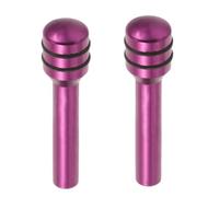 2pcs Car Door Lock Knob, Universal Aluminum Alloy Lock Pins | Purple Finish, Anti Scratch Surface, Noise Reduction, Manual Posts and Trunk Doors, Quick DIY Repair