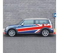 2pcs Car Door Side Body Union Jack Decoration Stickers, for Mini Cooper Countryman Paceman R56 R55 R60 F56 F60, Racing Stripes Decals, Exterior Accessories,A