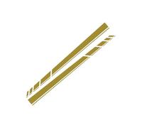 2PCS Car Door Side Stickers For VW For Transporter T3 T4 T5 T6 Camper Van Long Line Graphics Vinyl Decals Accessories(Gold,2pcs 196x19cm)