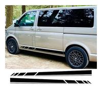 2PCS Car Door Side Stickers, For VW Transporter T3 T4 T5 T6 Camper Van Long Line Graphics Vinyl Decals Accessories Car Side Skirt stripe decal Decals
