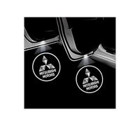 2pcs Car Door Welcome Light for Mitsubishi Outlander 2008-2012, Ambient Light Waterproof Automotive Ground Projection Lamp Car Interior Accessories,A-White