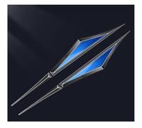 2pcs Car Emblem Stickers for VW Scirocco II Coupe (53B) Senza Spoiler 1981-1992, Front Side Badge Emblem Decals Waterproof Self-Adhesive Trim Sticker Body Accessories,F/Black~Blue