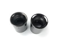2pcs Car Exhaust Tip For Mini For Cooper R55 R56 R57 R58 R59 R60 R61 F54 F55 F56 F57 F60 Muffler Pipe Cover Muffler(Black 2pc)