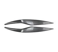 2pcs Car Eyelid Eyebrows Headlights Cover For Ford Fiesta MK6 2008 2009 2010 2011 2012,Protection Headlight Lamp Brow Eyelids Trim Cover Headlight Sticker,B-Carbon Fiber Style