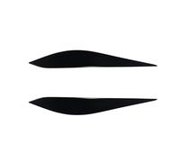 2pcs Car Eyelid Eyebrows Headlights Cover For Ford Fiesta MK8 2017-2020,Protection Headlight Lamp Brow Eyelids Trim Cover Headlight Sticker,A-Bright Black
