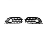 2PCS Car Fog Light Lamp Cover Honeycomb Mesh Hex Front Grille Grill Chrome Black Replacement for A1 8X 2010-2014 8X0807681A 8X0807682A Front Sport Grill(Chrome black)(Chrome black)
