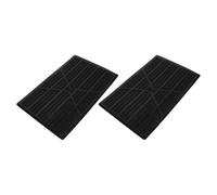 2Pcs Car Foot Rest Pedal Pads Rubber Anti-Wear Brake Replacement with Non-Slip Floor Carpet