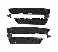 2Pcs Car Fron Bumper Grille Left & Right For Mercedes For Benz C250 C300 C350 C-Class 2012 2013 2014 Black ABS Plastic Front Grill