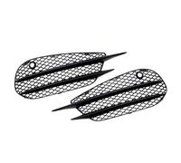 2Pcs Car Front Bumper Grill Fog Light Grille Black ABS For Mercedes For Benz W205 C Class C180 C200 C260 2015 2016 2017 2018 PYPFQUMQGR