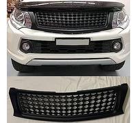 2pcs Car Front Bumper Grilles For Mitsubishi Triton L200 2015 2016 2017 2018,Front Grill Mesh Replacement Part Auto Accessories