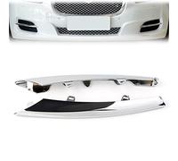 2pcs Car Front Bumper Lip Spoiler Side Grille Chrome Decoration Trim ABS Plastic For XJ 2010 2011 2012 2013 2014 2015