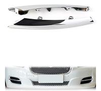 2pcs Car Front Bumper Lip Spoiler Side Grille Chrome Decoration Trim For XJ 2010 2011 2012 2013 2014 2015 ABS Plastic