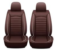 2Pcs Car Front Seat Covers for 11th Generation Accord 2023 2024 2025 2026, Leather Car Front Seat Covers Waterproof Non-Slip Dirt Resistant Interior Accessorie,D/Brown