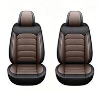 2pcs Car Front Seat Covers for Dacia Duster 2000-2026, Comfortable and Breathable Nonslip Interior Accessories Compatible with Airbags(Black brown)