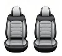 2pcs Car Front Seat Covers for Dacia Duster 2000-2026, Comfortable and Breathable Nonslip Interior Accessories Compatible with Airbags(Black gray)