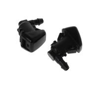 2Pcs Car Front Windshield Spray Wiper Washer Nozzle for Nitro 2007-2011 Commander 2006-2010 Liberty 2008-2012 Black
