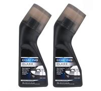 2PCS Car Glass Cleaner Rain Repellent, Anti Mist for Car Windscreen, Windshield Rain Repellent Micro-Molecular Anti-Fog Coating Agent Wiper, Long-Lasting Glares Prevention, Built-In Sponge Applicator