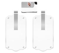 2Pcs Car Hanging Photo Holder, Universal Magnetic Car Picture Frame Rear View Mirror Accessories Personalized Transparent Acrylic Ornaments Decor for Dads Gift