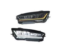 2pcs Car Head Lamp Compatible For Audi A7 11-18 LED Headlight DRL Daytime Running Light Front Headlight Assembly(Style a)