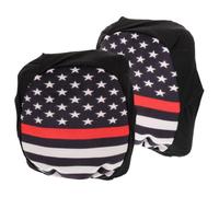 2pcs Car Headrest Cover Replacement Pair Decorative Polyester Spandex