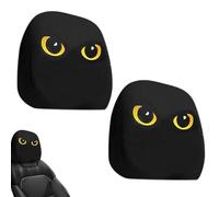 2PCS Car Headrest Covers | Big Eyes Car Seat Headgear | Universal Fit Auto Seat Head Rest Cover, Funny Cartoon Stretchable Protector for Daily Travel Driving | Auto Headrest Decoration