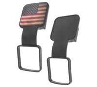 2pcs Car Hitch Cover Rubber Tow Protector Cap for Vehicle Bumper | Easy Installation, Prevents Accidental Collisions, Silicone and Rubber Build, Sleek Stylish Appearance for Trucks