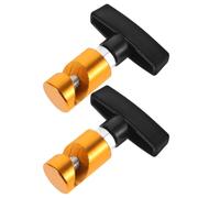 2pcs Car Hood Gas Spring Support Clamp for Bonnet Strut Metal Golden