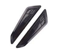2pcs Car Hood Scoop For Air Intake Grille Inlet Trim Decorative Universal Front Bonnet Vent Covers Car Hood Scoop(Bright Black)