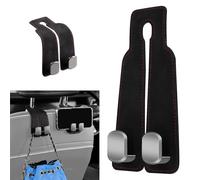 2Pcs Car Hooks for Headrest, Car Seat Hooks, Double Headrest Purse Holder & Mobile Phone Holder, Hanger Storage Seat Back Organizer for Bags(Black)