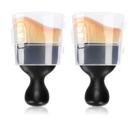 2pcs Car Interior Cleaning Brush with Soft Bristle Car Detailing Brush with Protective Cover Multipurpose Dust Removal Cleaning Brush for Automotive Dashboard, Airconditioning Vents, Seats and Gaps