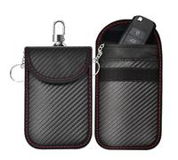 2Pcs Car Key Signal Blocker Pouches,RFID Blocker Bag for Car Security,Pouch for Car Keys, Anti-Theft Remote Entry Smart Fobs Protection,Waterproof Key Fob Protector,Car Key Holder Wallet with Keychain